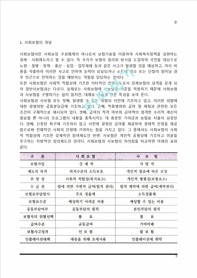 [사회보장] 사회보장의 개념과 목적 및 기능, 사회보장의 형태(사회보험의 개념과 특성).hwp